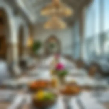 A beautifully arranged table set for a fine dining experience showcasing cultural influences