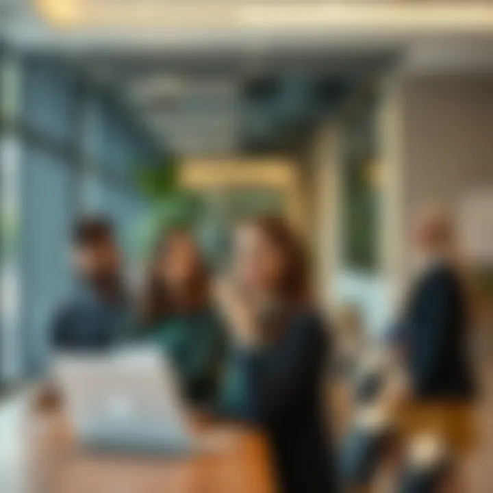 Faculty members collaborating on innovative teaching methods