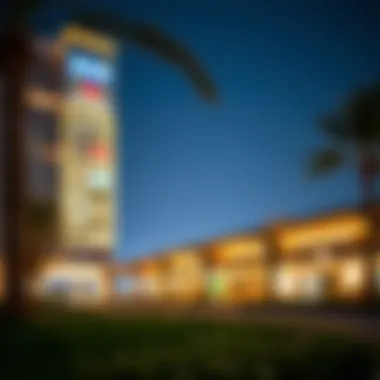 Landscape view of amenities surrounding Al Nasr Square Block B, emphasizing lifestyle offerings