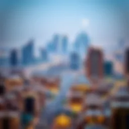 A panoramic view showcasing the skyline of Al Ramram in Dubai