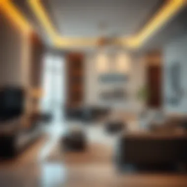 Interior of a modern rental apartment managed by Al Wasl Leasing, highlighting contemporary design.