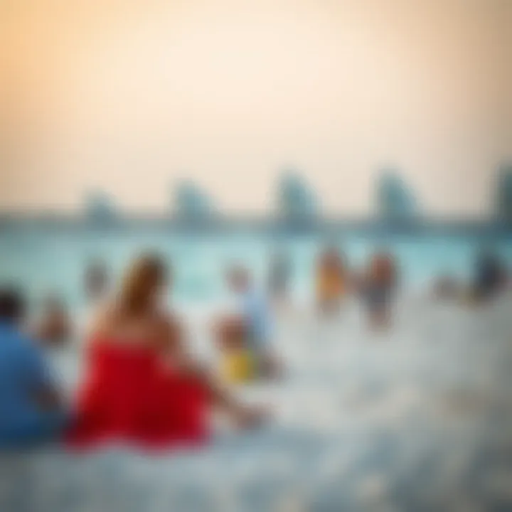 Recreation and Relaxation at Al Zorah Visitors enjoying recreational activities on Al Zorah Beach