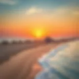 Sunset Serenity at Al Zorah Breathtaking view of Al Zorah Public Beach at sunset