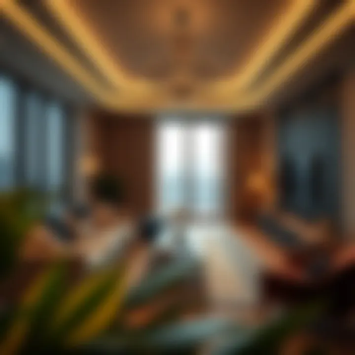 Interior of a Luxury Apartment Interior shot of a luxury apartment in Apricot Towers highlighting modern furnishings