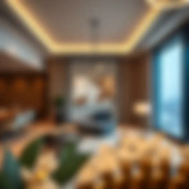 Modern interiors of Building Five showcasing urban lifestyle