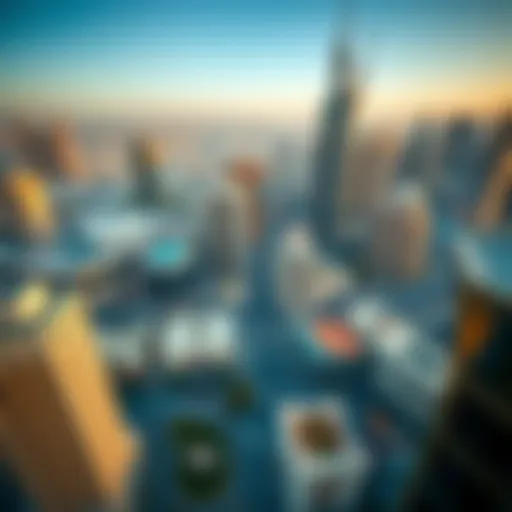 Aerial view of Dubai showcasing modern architecture and Asyan Properties