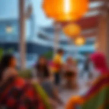 Lifestyle in Dubai: Embracing Culture and Community Lifestyle scene depicting residents enjoying Dubai's vibrant culture