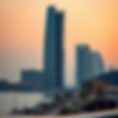 Stunning panoramic view of Bay Gate Tower showcasing its unique architecture