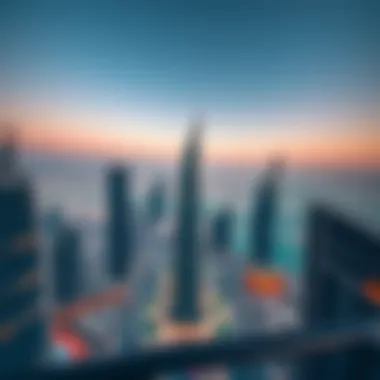 Aerial view of Business Bay showcasing modern skyscrapers