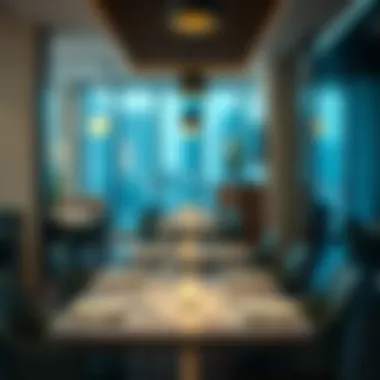Elegant dining setup in a Business Bay restaurant