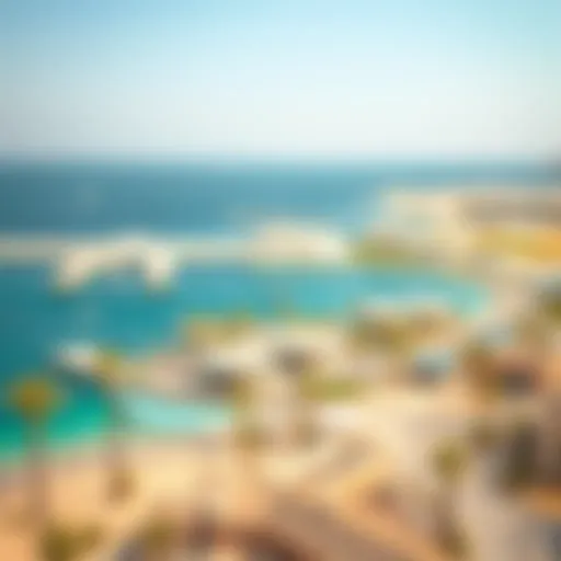 Scenic view of the coastal landscape of Muharraq