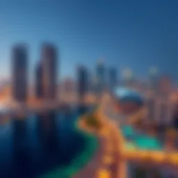 Stunning skyline view of Damac Business Bay showcasing modern architecture