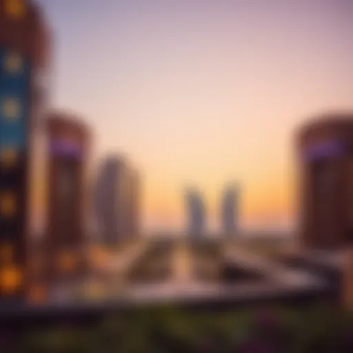 Majestic view of Damac Executive Bay showcasing architectural brilliance