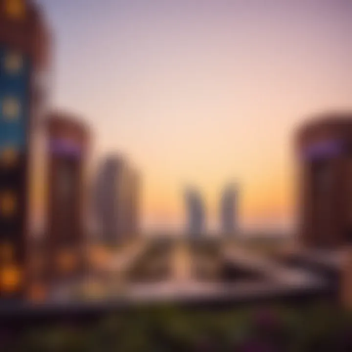 Majestic view of Damac Executive Bay showcasing architectural brilliance