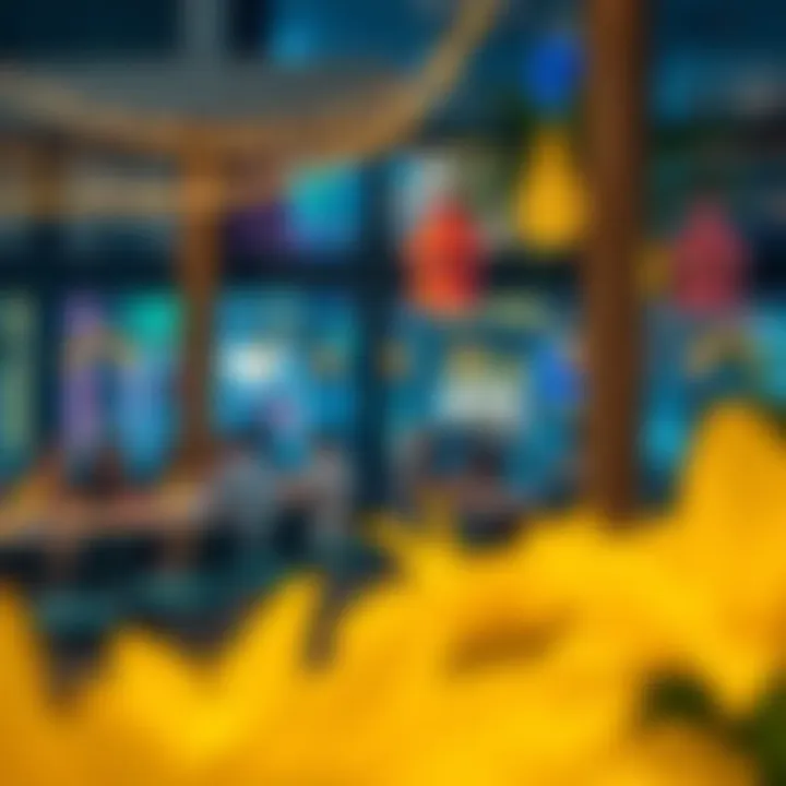 Vibrant Lifestyle and Leisure in District 1 Vibrant lifestyle scene in District 1 with dining and leisure activities