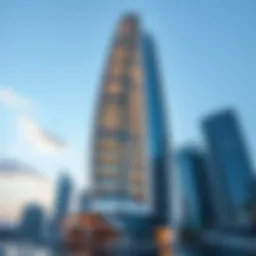 Architectural marvel of Dolphin Tower showcasing its sleek design