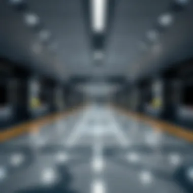 Interior design of a Dubai Metro Station focusing on functionality and aesthetics