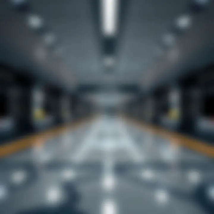 Interior design of a Dubai Metro Station focusing on functionality and aesthetics