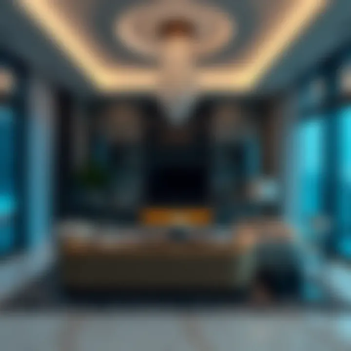 Luxurious interior of a high-end apartment in Dubai