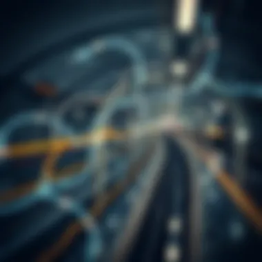 Illustration of subway connectivity map in Dubai