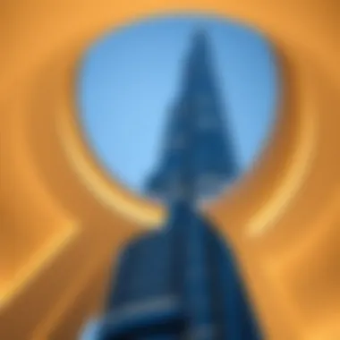 Architectural details showcasing the design of Etihad Tower 3