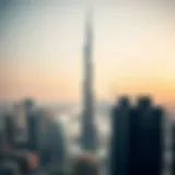 Stunning view of Etihad Tower 3 against the Abu Dhabi skyline