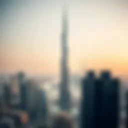 Stunning view of Etihad Tower 3 against the Abu Dhabi skyline