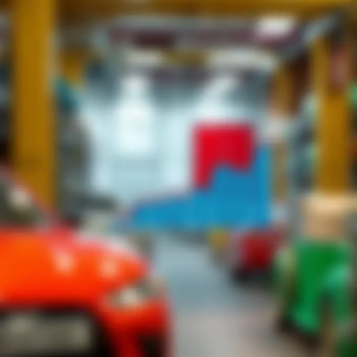 Graph showcasing garage pricing trends