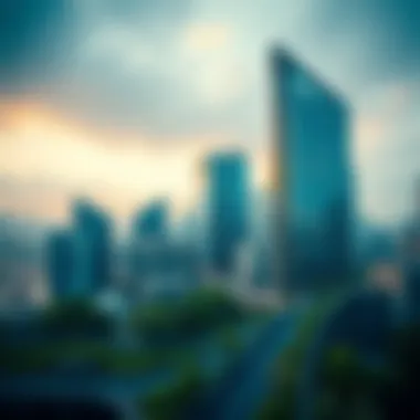 Innovative green technologies integrated into city infrastructure