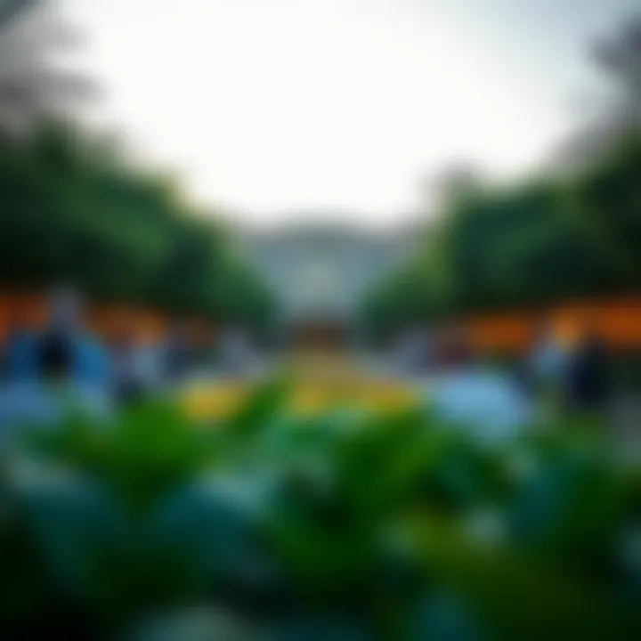 Community gatherings reflecting the park's social vibe