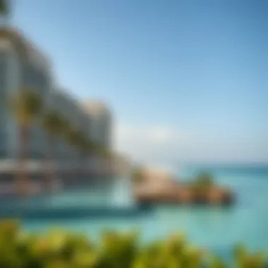 Breathtaking Beachfront at Hilton Yas Bay Scenic beachfront view from Hilton Yas Bay