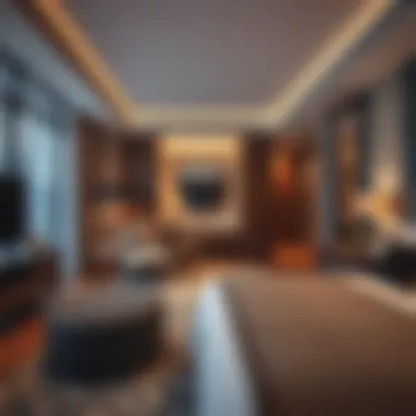 Luxury Accommodation at Hilton Yas Bay Luxurious guest room showcasing modern amenities
