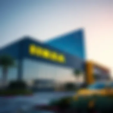 Architectural Marvel of IKEA Dubai Modern architectural design of IKEA in Dubai