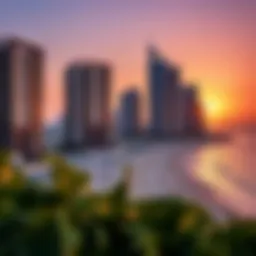 Sunset over JBR Beach