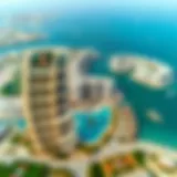 Aerial view showcasing the stunning architecture of Jumeirah Bay Island
