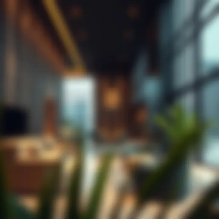 Interior design of the Latifa Building highlighting modern aesthetics