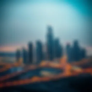 Panoramic view of Dubai's skyline including the Latifa Building