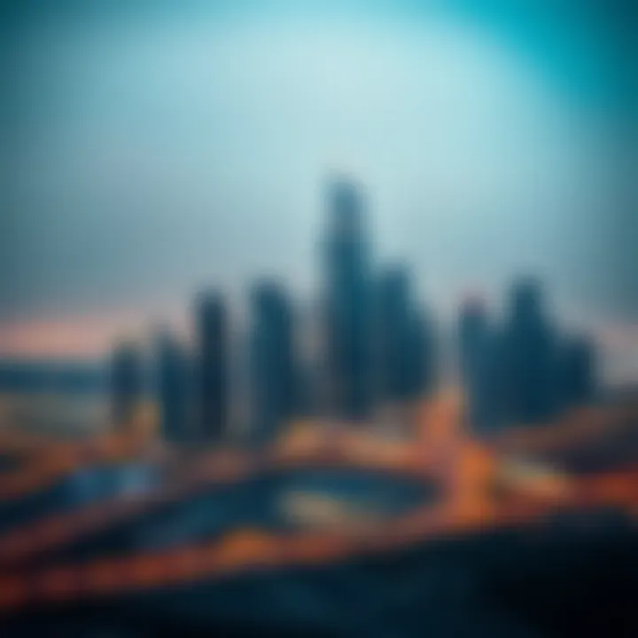 Panoramic view of Dubai's skyline including the Latifa Building