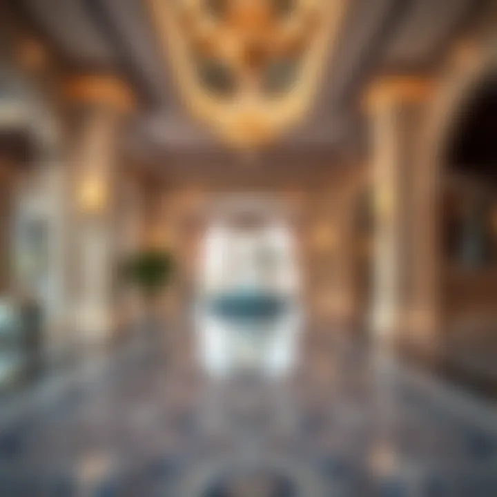 Stunning architectural design of a luxury mansion in Dubai