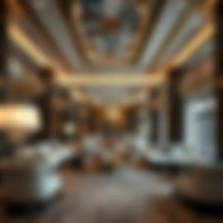 Lavish interior of a Dubai luxury mansion showcasing opulence