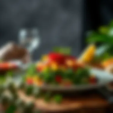 A beautifully arranged dish representing the fusion of flavors