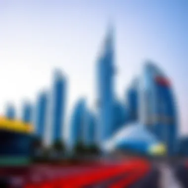 The futuristic skyline of Abu Dhabi showcasing modern architecture