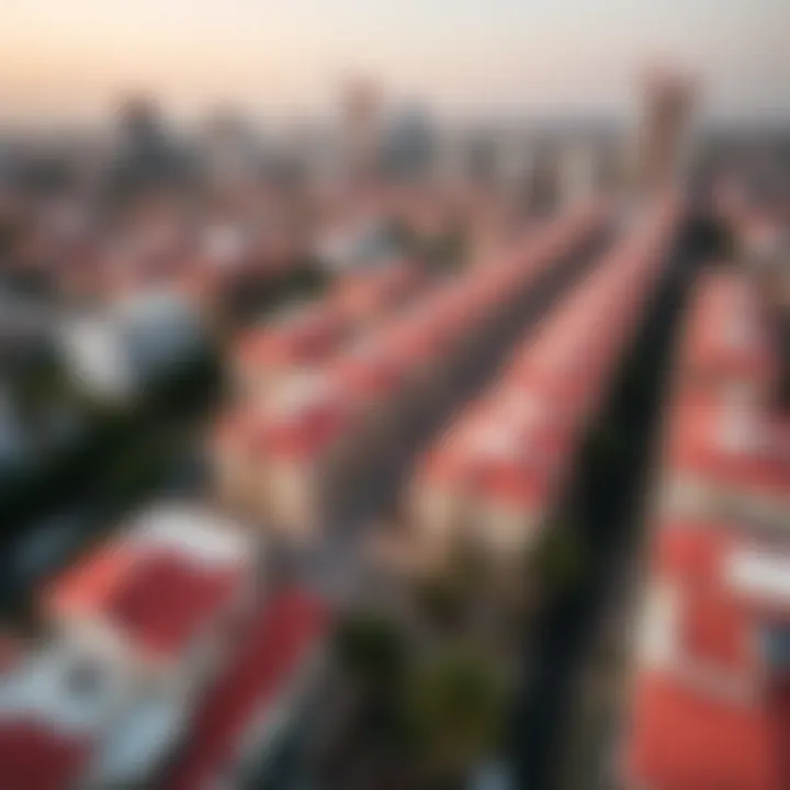 Neighborhood Highlights: Vibrant Areas of Dubai Aerial view of a vibrant neighborhood in Dubai