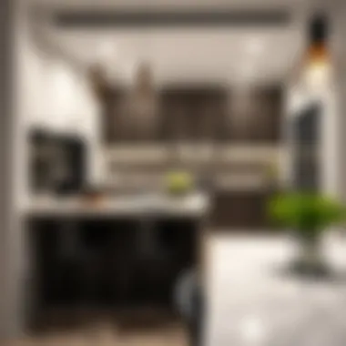 Contemporary kitchen layout in Al Rashidiya