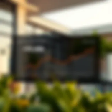 Market trends graph depicting rental changes in Hor Al Anz