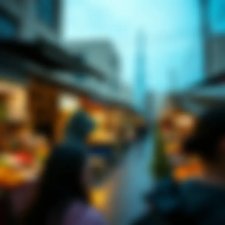 Local Culture at the Community Market Vibrant community market reflecting the local culture of روضة البرشاء.