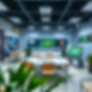 Classroom showcasing interactive learning environment