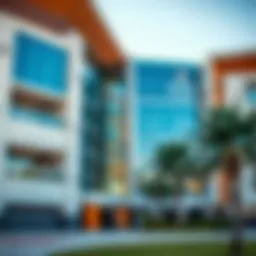 Stunning view of a modern school building in Barsha