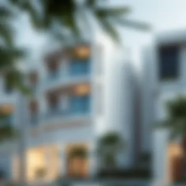 Modern Residential Architecture in Sharjah Al Majaz 2 Modern residential building showcasing architecture in Sharjah Al Majaz 2