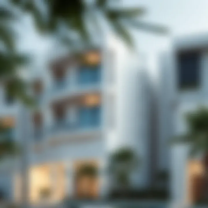 Modern Residential Architecture in Sharjah Al Majaz 2 Modern residential building showcasing architecture in Sharjah Al Majaz 2